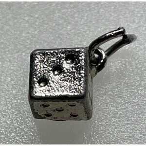 Vintage Single Dice Pendant or Charm